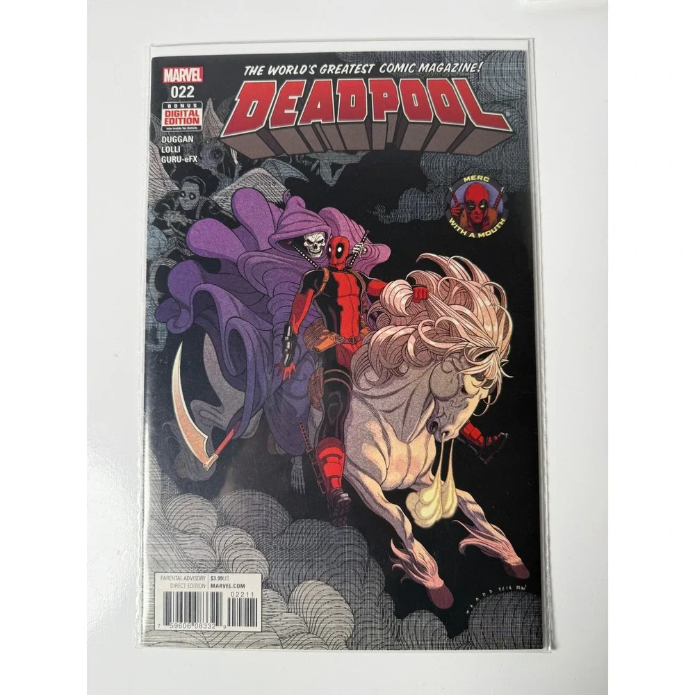 Marvel Deadpool #22 Comic Book 2016 Gerry Duggan‎ Matteo Lolli Tradd Moore Cover